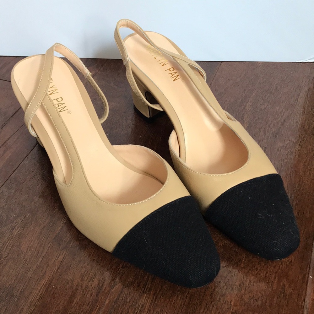 Color block heel